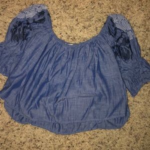 Blouse jean color